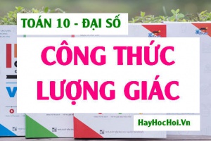 Các công thức lượng giác lớp 10 (quan trọng) cần nhớ - Toán 10